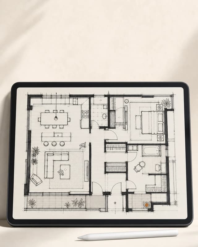 Interior Floor Plan Symbols for Procreate product cover